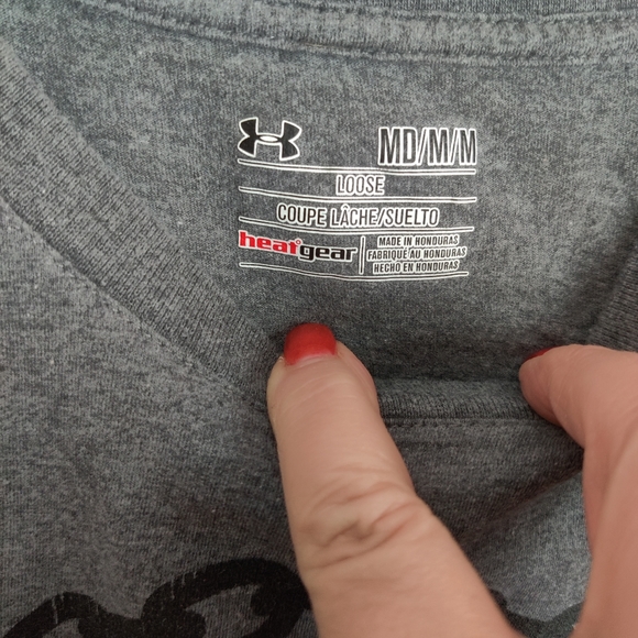🗺️ Under Armour heatgear Move The Chains T-Shirt Men’s Medium Football Theme - Picture 5 of 9